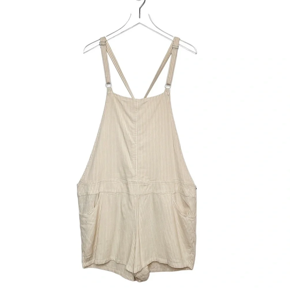 ✅NWT Torrid Stretch Linen 3.5” Shortall Women’s Overalls Sz 1X